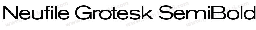 Neufile Grotesk SemiBold Extended字体转换